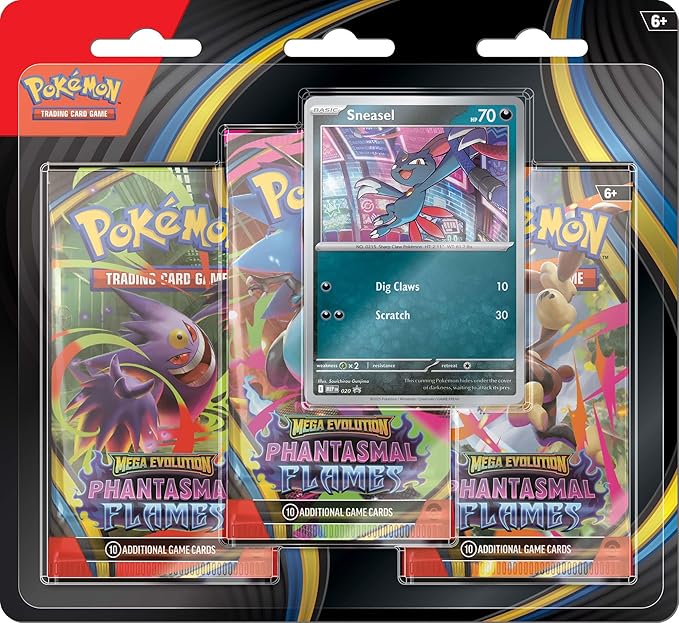 Mega Evolution: Phantasmal Flames 3pck Blister - Pokémon TCG