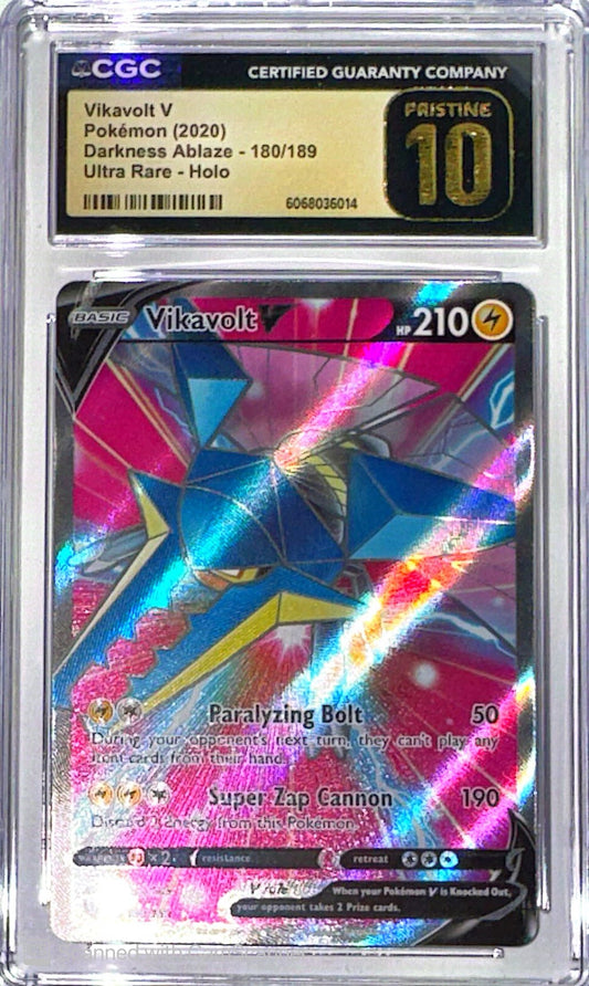 2020 Vikavolt V 180/189 Ultra Rare - Darkness Ablaze CGC PRISTINE 10